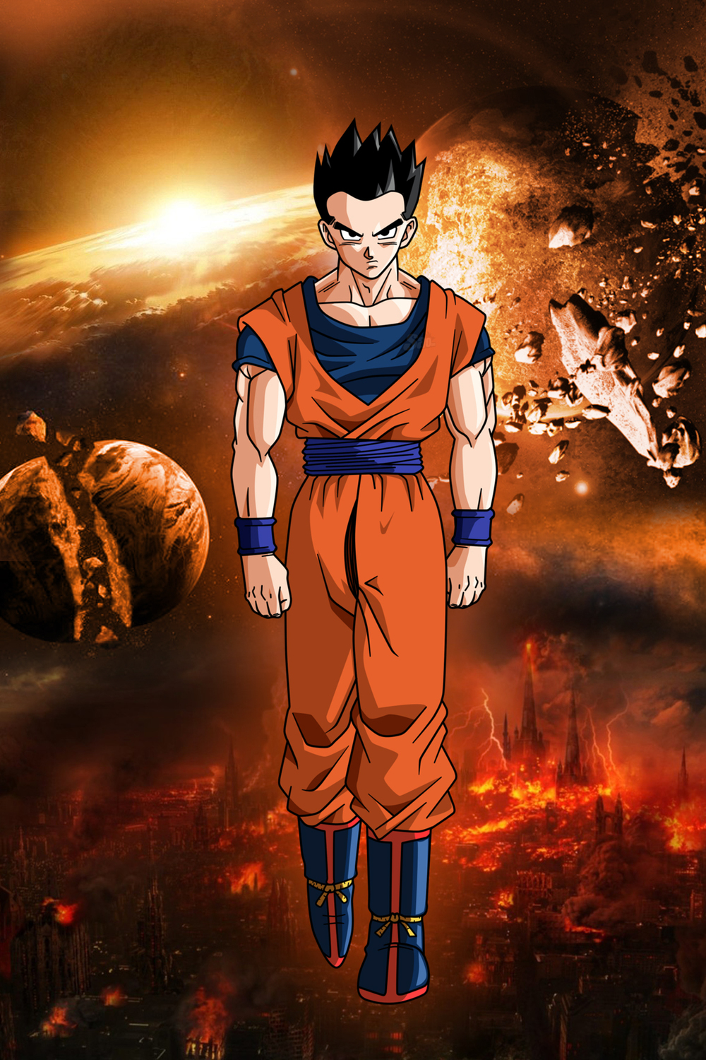                      GOHAN - Es el sayayin más misterioso, por alcanzar niveles incomparables. El enojo hace despertar a uno de los guerreros más fuertes del planeta tierra, ahora luchara para demostrar que puede defender a todos los humanos.